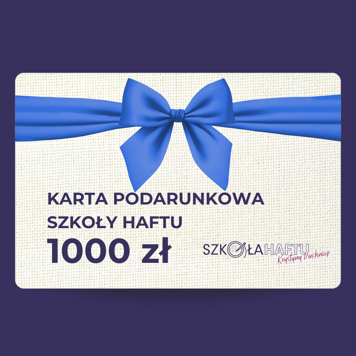 Karta Podarunkowa Szkoły Haftu - 1
