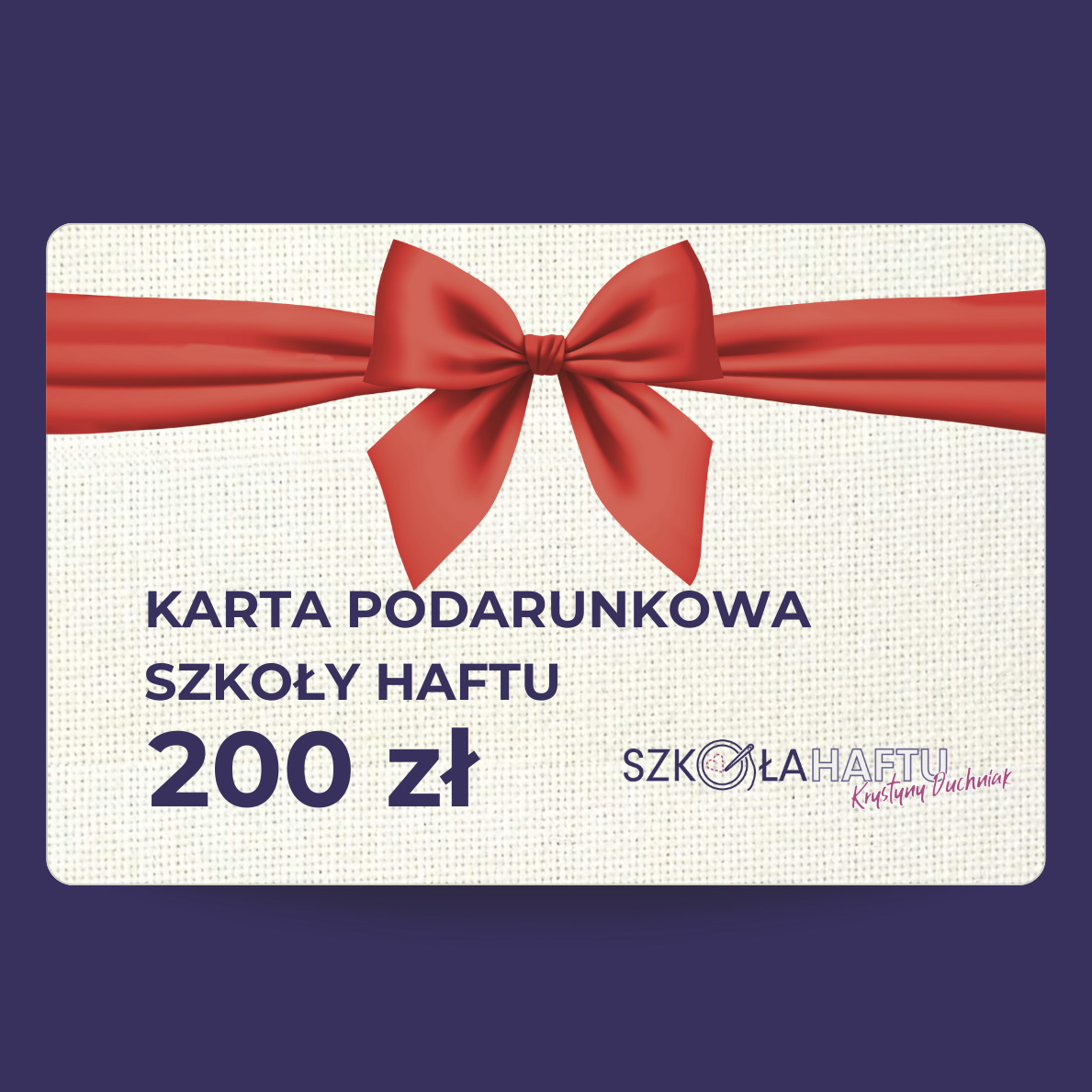 Karta Podarunkowa Szkoły Haftu - 1