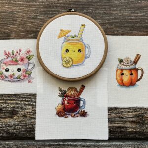 Słodkie napoje – 4 wzory do haftu krzyżykowego (ebook pdf + xsd)