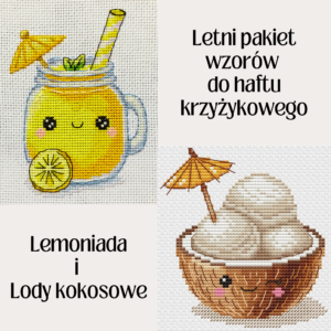 Letni Pakiet – 2 wzory do haftu krzyżykowego (ebook pdf + xsd)