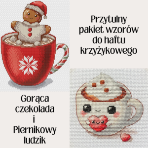 Przytulny Pakiet – 2 wzory do haftu krzyżykowego (ebook pdf + xsd)