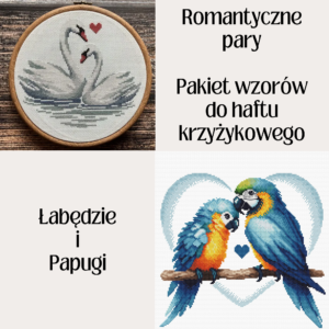 Romantyczne pary – 2 wzory do haftu krzyżykowego (ebook pdf + xsd)
