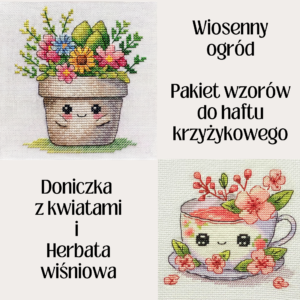 Wiosenny ogród – 2 wzory do haftu krzyżykowego (ebook pdf + xsd)