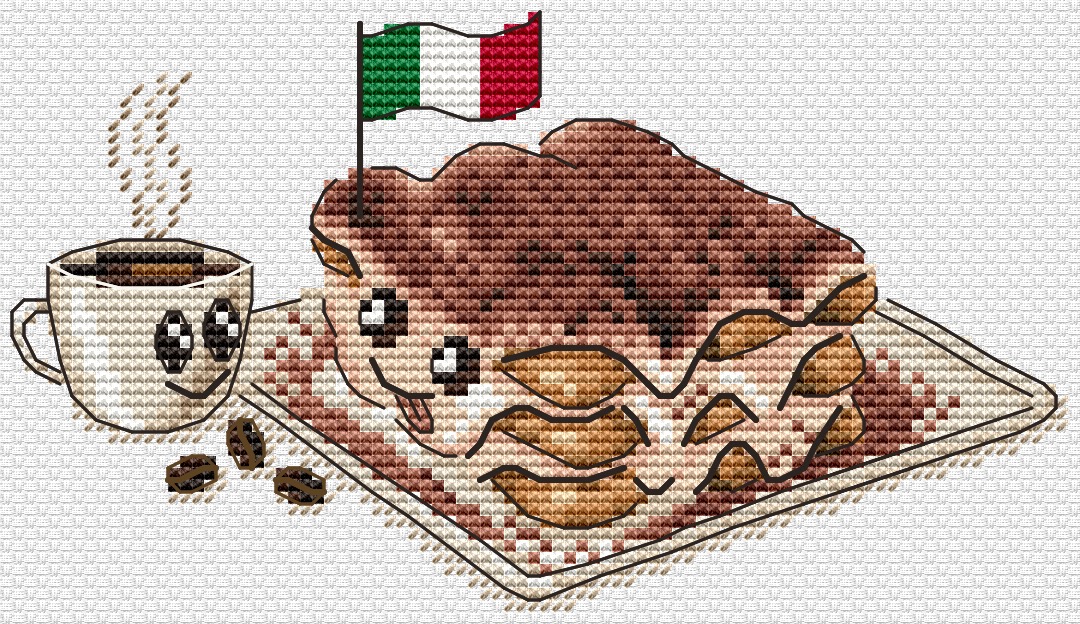 Kawaii tiramisu finish